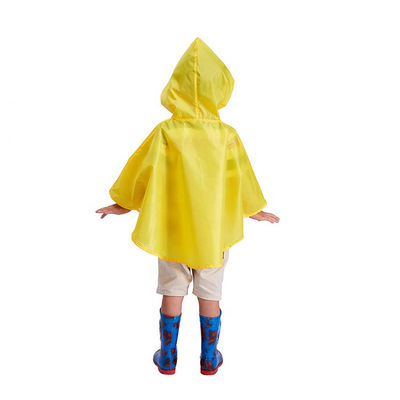 Poliestrowy płaszcz przeciwdeszczowy OEM, przezroczysty dziecięcy żółty płaszcz przeciwdeszczowy 500 * 800 mm