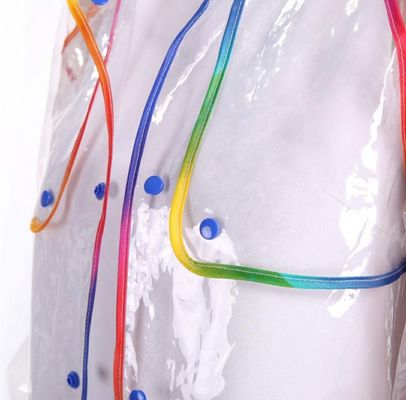 Wielozadaniowy przezroczysty płaszcz przeciwdeszczowy dla dzieci Poncho z tworzywa sztucznego EVA