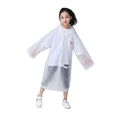 Ekologiczny przezroczysty płaszcz przeciwdeszczowy dla dzieci Powłoka z PVC zgrzewana Technic