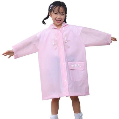 Wodoodporny płaszcz przeciwdeszczowy dla dzieci EVA PVC, lekki wodoodporny płaszcz dziecięcy ODM