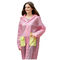 Przezroczysty płaszcz z kapturem Pink Rains 106 * 57 * 78 cm Wiatroodporny wielokrotnego użytku