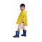 Poliestrowy płaszcz przeciwdeszczowy OEM, przezroczysty dziecięcy żółty płaszcz przeciwdeszczowy 500 * 800 mm