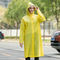 Wielokrotnego użytku Moda EVA Przezroczysty niestandardowy plastikowy płaszcz przeciwdeszczowy Wodoodporny żółty płaszcz przeciwdeszczowy