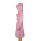 Różowy płaszcz przeciwdeszczowy ODM z kapturem o grubości 0,15 mm Materiał EVA długi wodoodporny