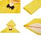 Żółty wodoodporny płaszcz przeciwdeszczowy dla dzieci z kapturem Oddychający dostępny OEM