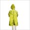Materiał PE Wodoodporny płaszcz przeciwdeszczowy dla dzieci z kapturem Zielony ekologiczny wiatroodporny