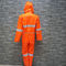 Płaszcze przeciwdeszczowe dla dorosłych BSCI, płaszcz przeciwdeszczowy z PVC Hi Vis o szerokości 1200 mm w kolorze pomarańczowym