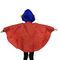 Dziecięcy płaszcz przeciwdeszczowy z czerwoną podszewką, wodoodporne poncza 0,11 mm na festiwale