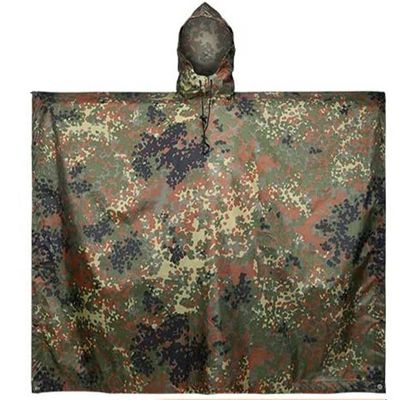 Męski płaszcz przeciwdeszczowy Camo Wodoodporny, wojskowy płaszcz przeciwdeszczowy z materiału TPU wielokrotnego użytku