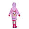 Cartoon Printed Girls Różowy wodoodporny płaszcz Odporny na zużycie Pyłoszczelny Nietoksyczny
