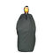 Poliestrowy płaszcz przeciwdeszczowy wielokrotnego użytku czarny Poncho Grubość 0,1 mm dla osób niepełnosprawnych